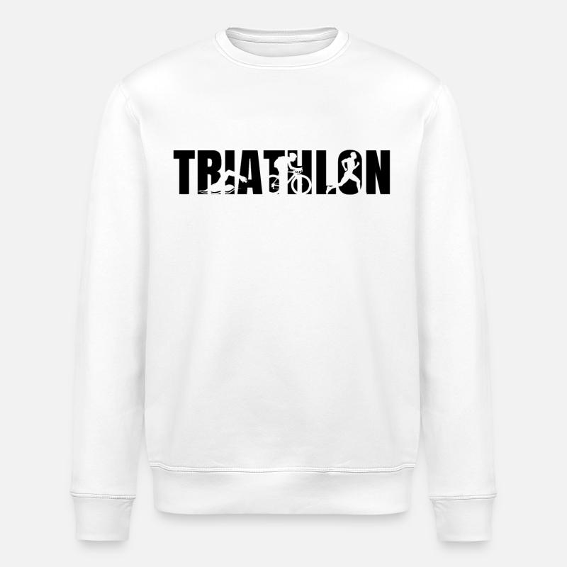 Triathlon - Stanley/Stella Unisex Bio-Sweatshirt ROLLER - Weiß