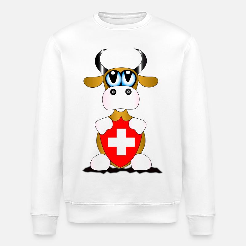 Kuh Schweiz - Stanley/Stella Unisex Bio-Sweatshirt ROLLER - Weiß