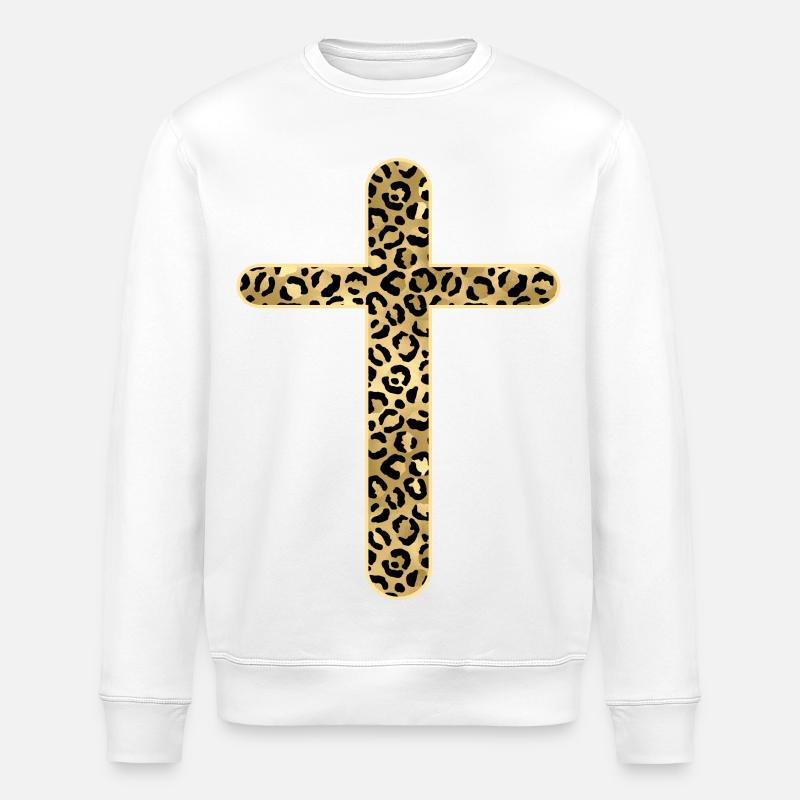 Chrétiens - Foi chrétienne - Croix - Sweat bio ROLLER Stanley/Stella Unisexe - blanc