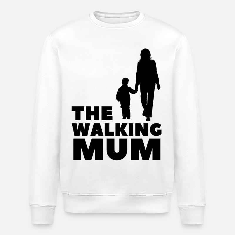 The Walking Mum - Stanley/Stella Unisex Bio-Sweatshirt ROLLER - Weiß