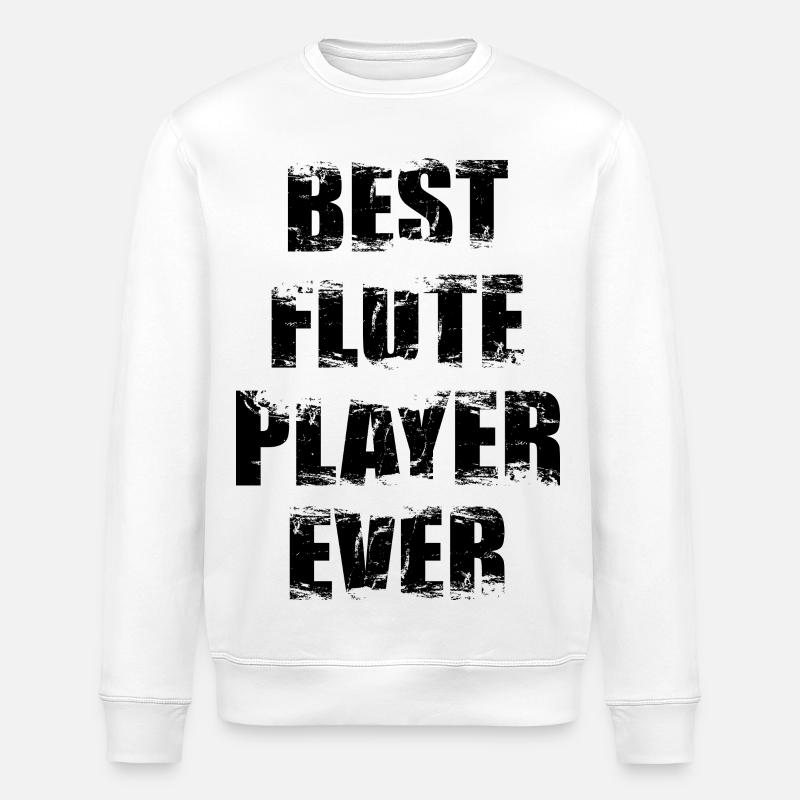 Flötenspieler - Stanley/Stella Unisex Bio-Sweatshirt ROLLER - Weiß