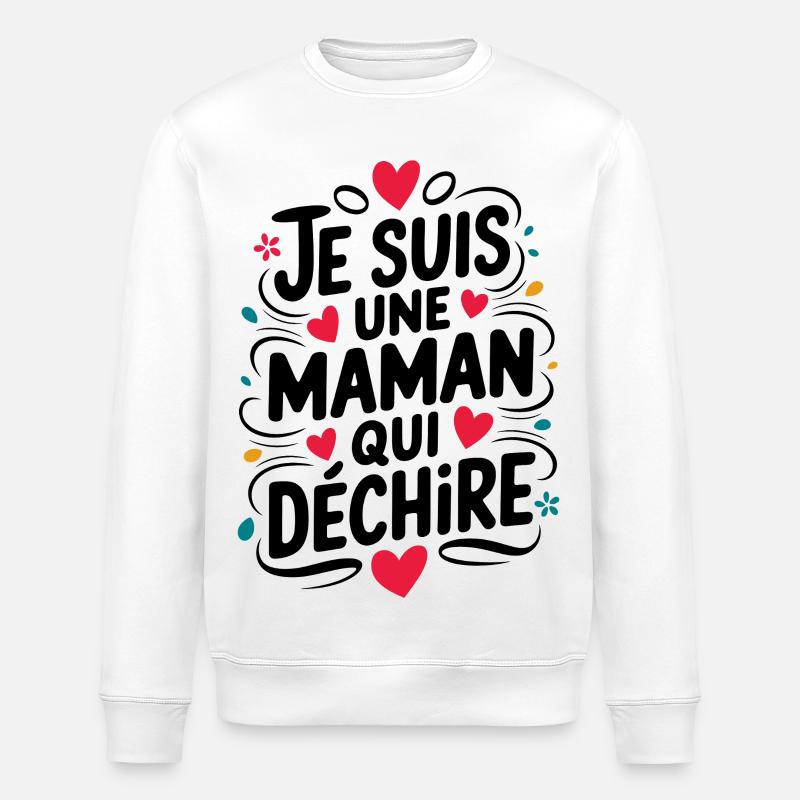 Ich bin eine Killer-Mutter - Stanley/Stella Unisex Bio-Sweatshirt ROLLER - Weiß