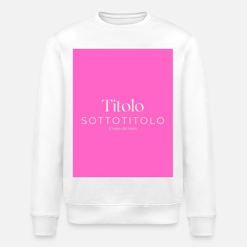 Titre Deux - Sweat bio ROLLER Stanley/Stella Unisexe - blanc