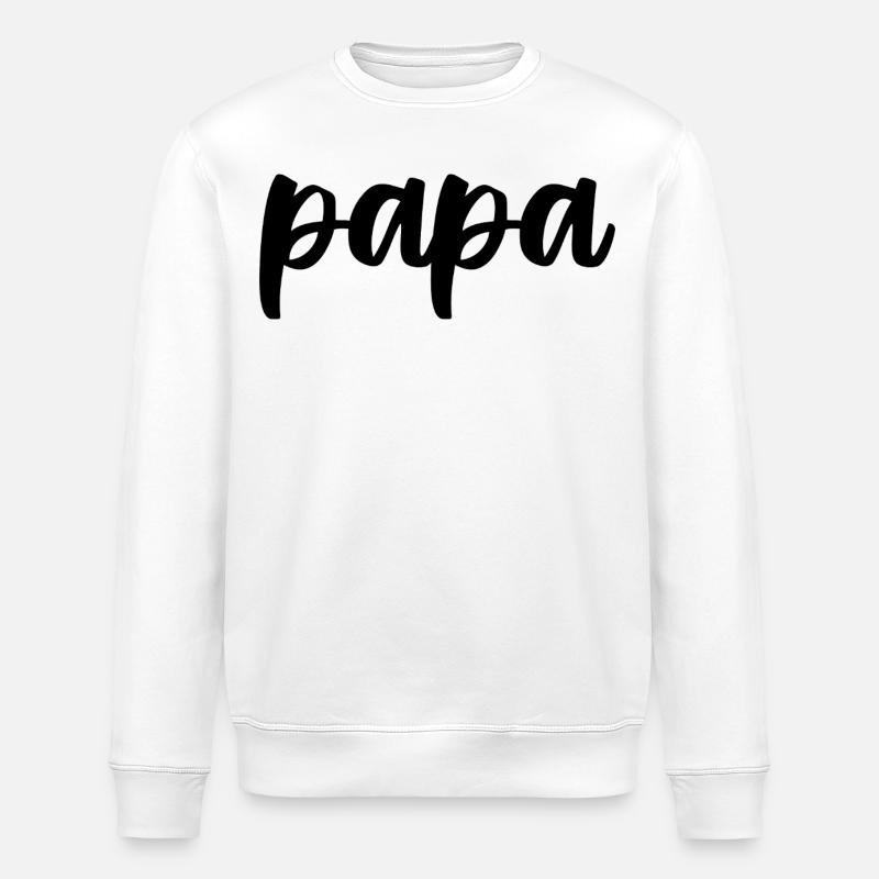 dad - Stanley/Stella ROLLER Unisex Organic Sweatshirt - white
