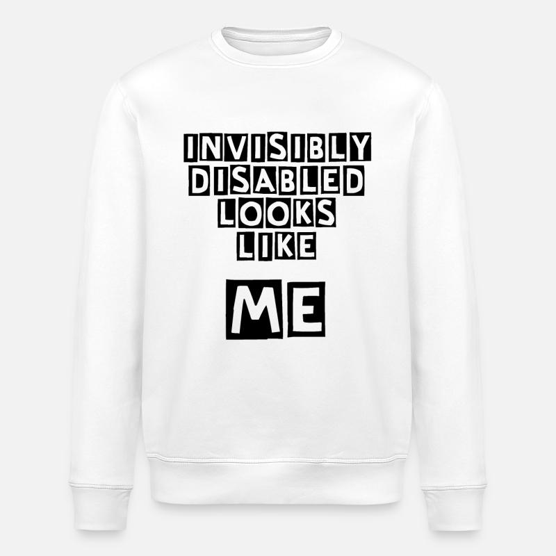 Invisiblement désactivé - Sweat bio ROLLER Stanley/Stella Unisexe - blanc