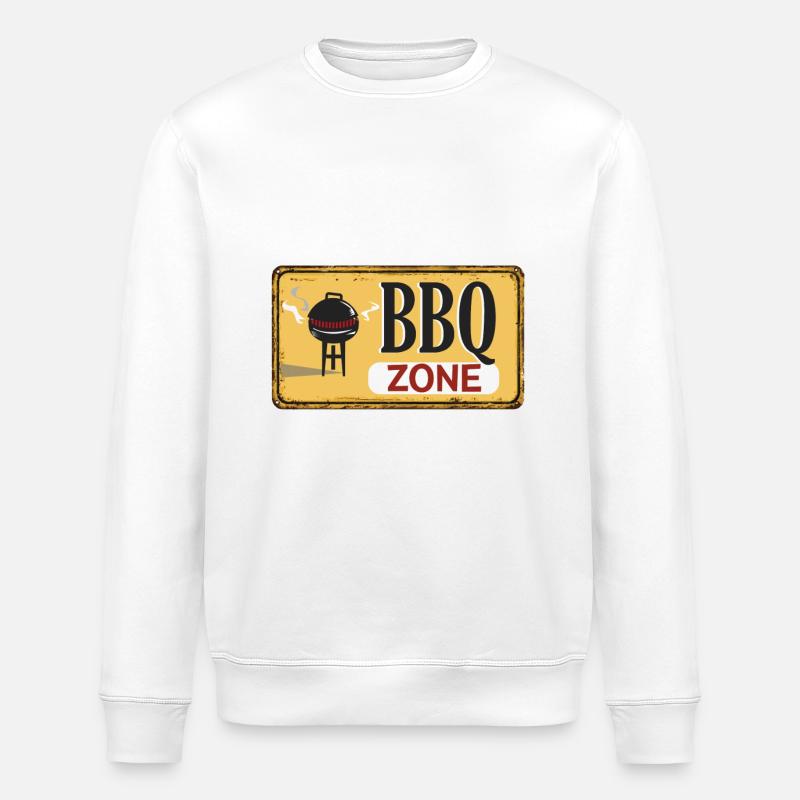 bbqzone - Stanley/Stella Unisex Bio-Sweatshirt ROLLER - Weiß