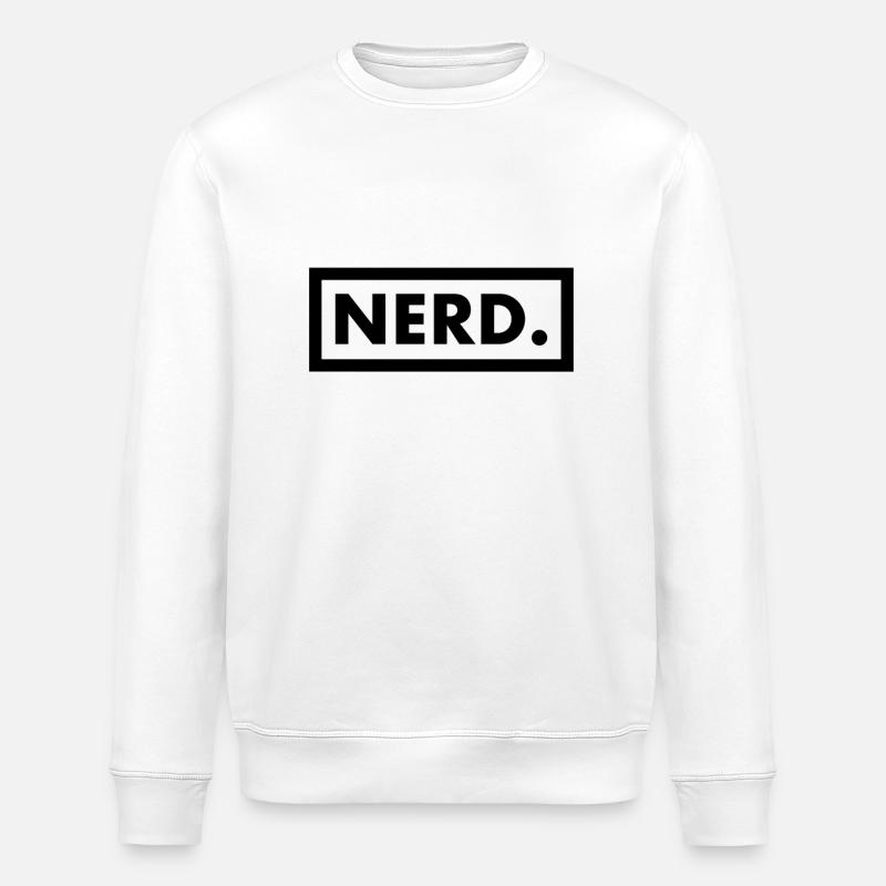 Impression de nerd - Sweat bio ROLLER Stanley/Stella Unisexe - blanc