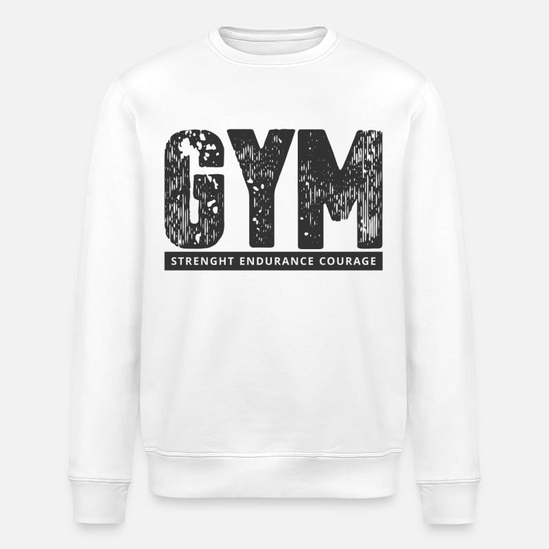 GYM - Stanley/Stella Unisex Bio-Sweatshirt ROLLER - Weiß