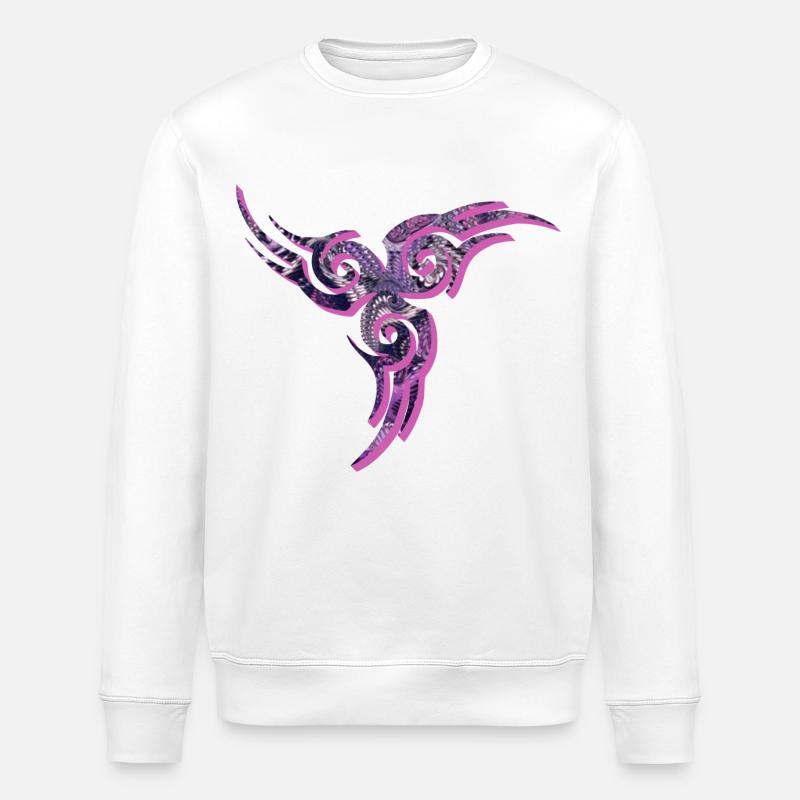 celtic symbol e 75 - Stanley/Stella ROLLER Unisex Organic Sweatshirt - white