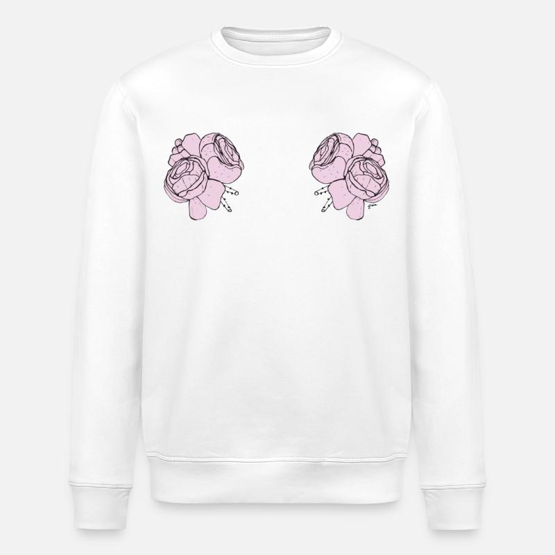 titsflowers - Sweat bio ROLLER Stanley/Stella Unisexe - blanc