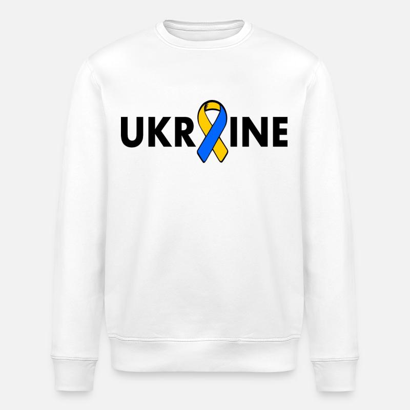 Ukraine - Stanley/Stella Unisex Bio-Sweatshirt ROLLER - Weiß