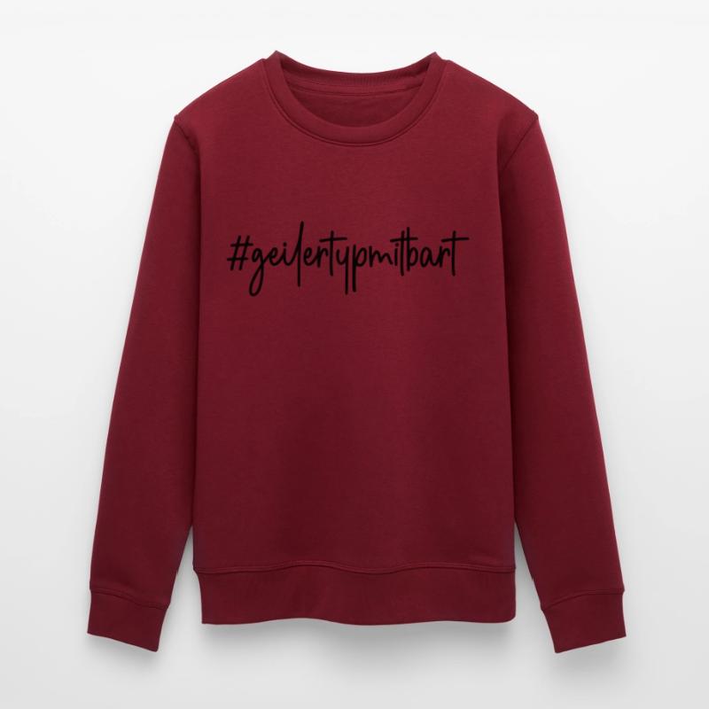#geilertypmitbart - # geiler Typ mit Bart - Bart Stanley/Stella Unisex Bio-Sweatshirt ROLLER
