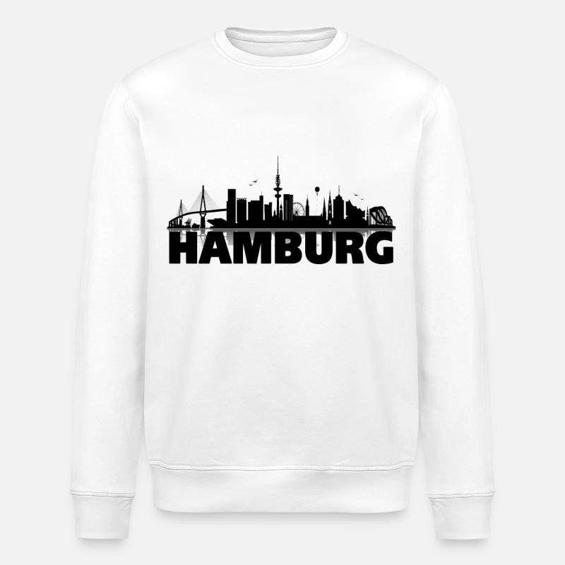 Hambourg 04 - Sweat bio ROLLER Stanley/Stella Unisexe - blanc