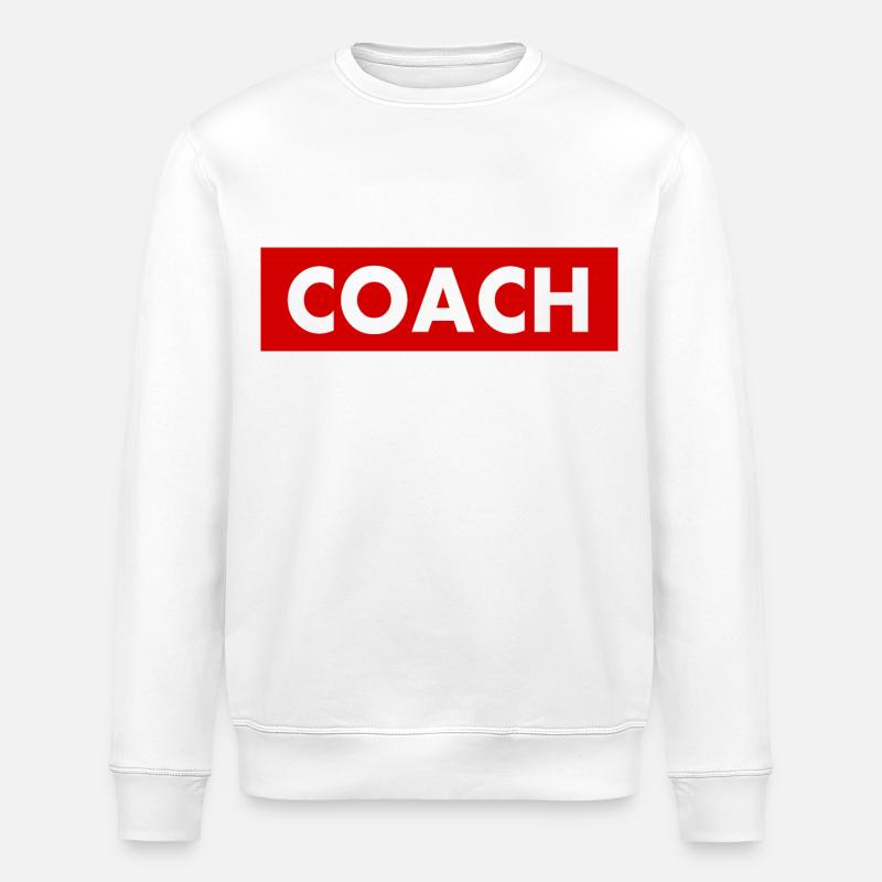 Coach - Stanley/Stella ROLLER Unisex Organic Sweatshirt - white