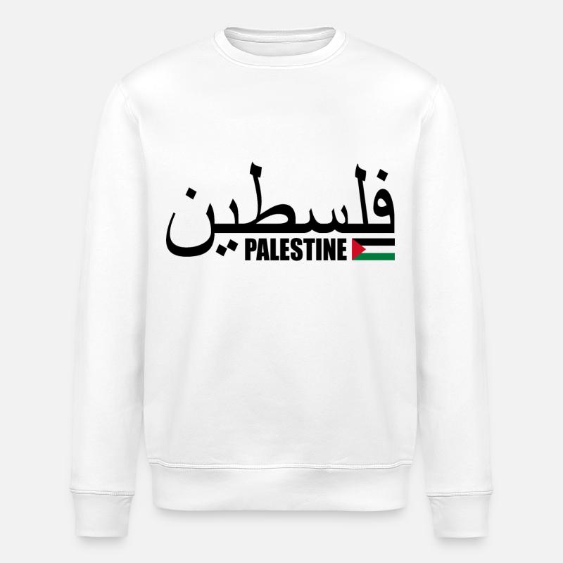 Palästina فلسطين - Stanley/Stella Unisex Bio-Sweatshirt ROLLER - Weiß