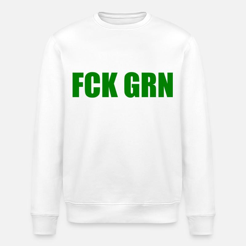 Fck grn - Stanley/Stella Unisex Bio-Sweatshirt ROLLER - Weiß