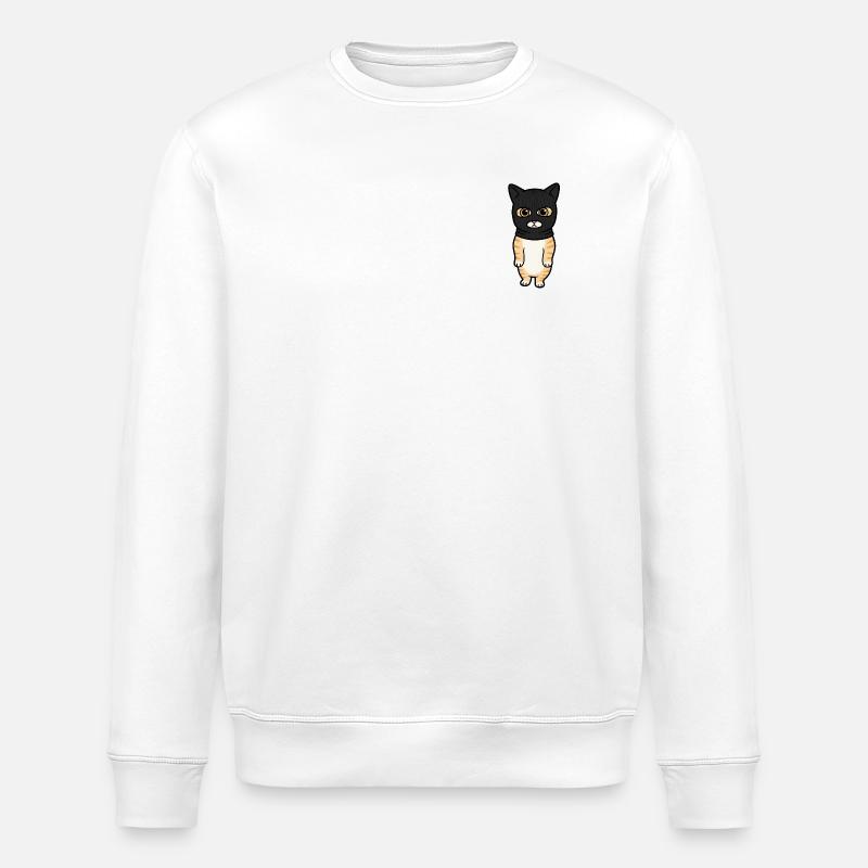 Kätzchen mit Kapuze - Stanley/Stella Unisex Bio-Sweatshirt ROLLER - Weiß