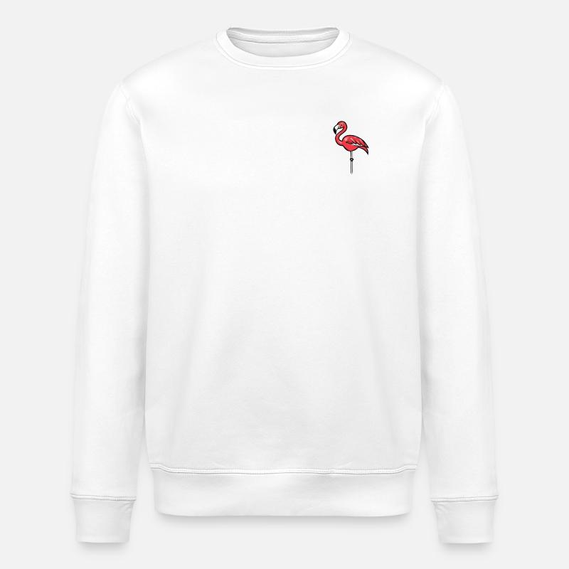 Flamingooo - Stanley/Stella Unisex Bio-Sweatshirt ROLLER - Weiß