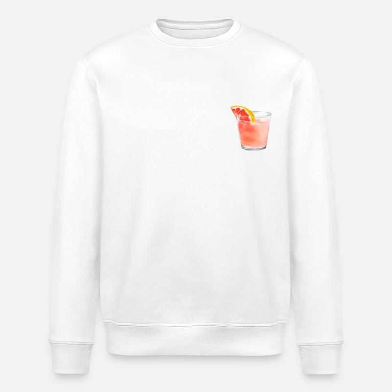 Summer Cocktail - Stanley/Stella ROLLER Unisex Organic Sweatshirt - white