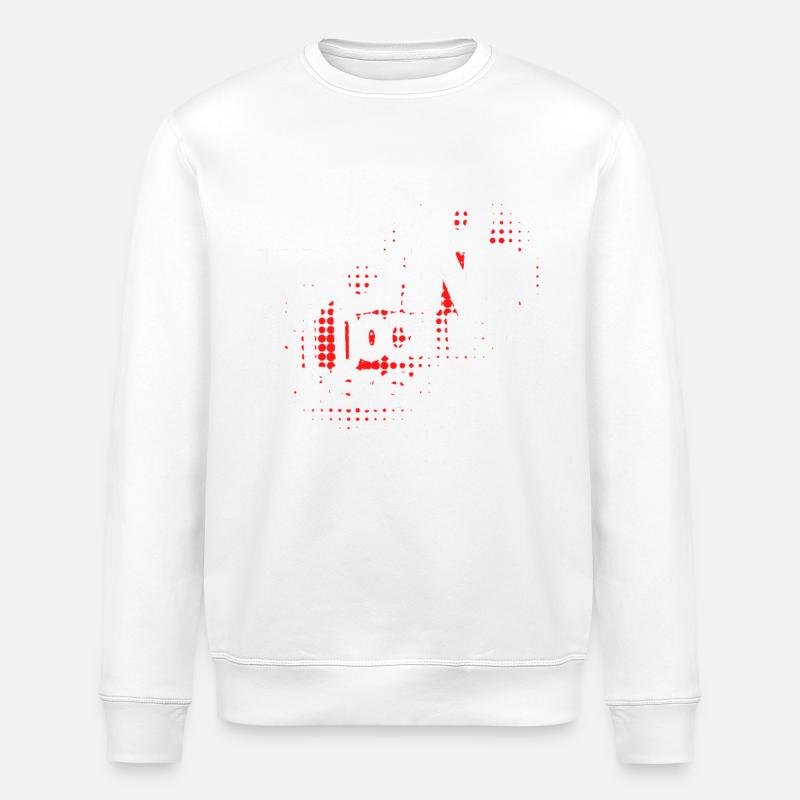 Pyrotechnics are not a crime - Meme Spruch - Stanley/Stella ROLLER Unisex Organic Sweatshirt - white