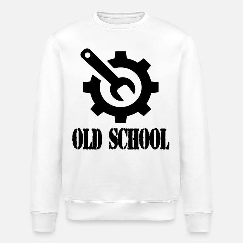 Vieille école - Sweat bio ROLLER Stanley/Stella Unisexe - blanc