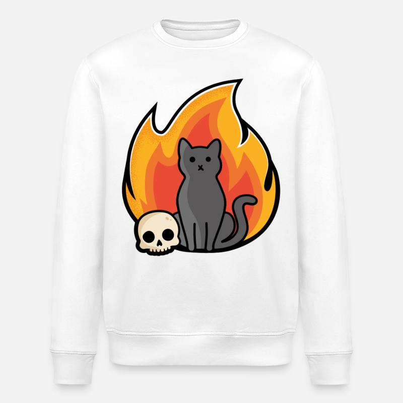 Ronronnement - Sweat bio ROLLER Stanley/Stella Unisexe - blanc