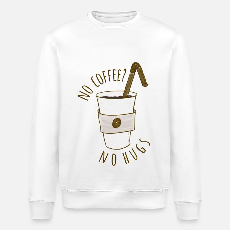 Pas de café? - Sweat bio ROLLER Stanley/Stella Unisexe - blanc