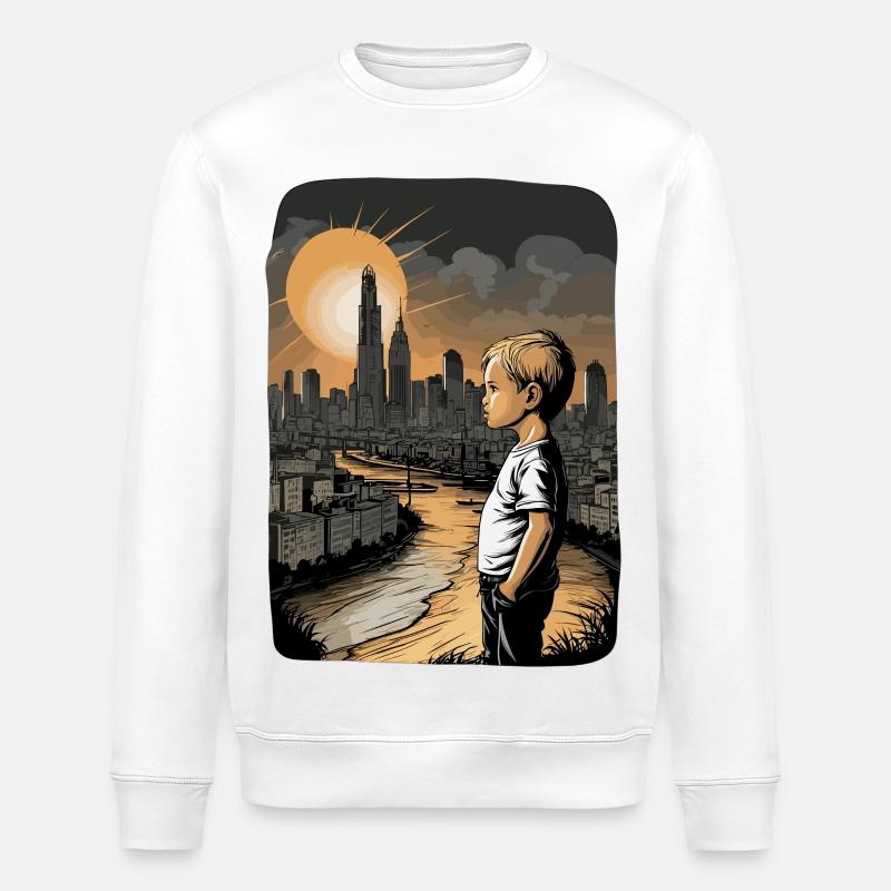 Patrie de l’enfance - Sweat bio ROLLER Stanley/Stella Unisexe - blanc