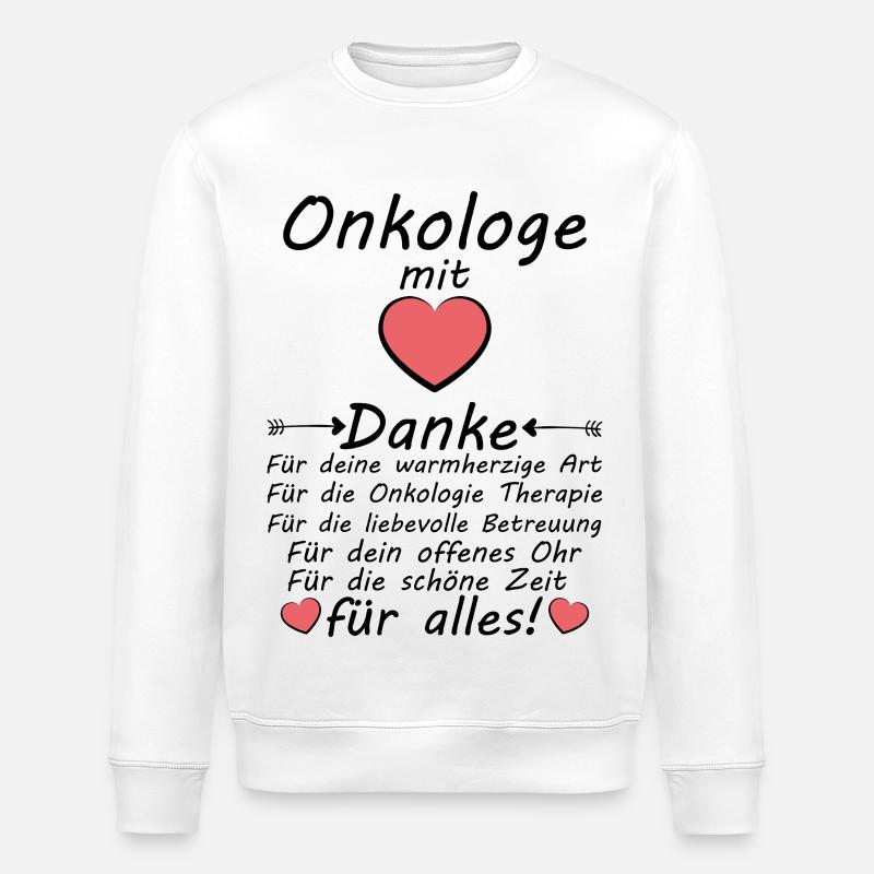 Oncologue Dites merci en guise d’adieu - Sweat bio ROLLER Stanley/Stella Unisexe - blanc