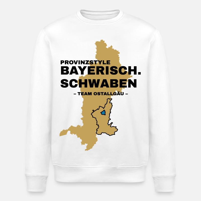 Schwaben | OSTALLGÄU - Stanley/Stella Unisex Bio-Sweatshirt ROLLER - Weiß