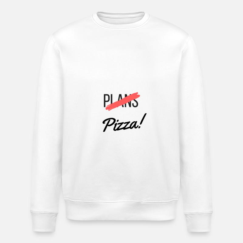 Pizza and Plans - Stanley/Stella Unisex Bio-Sweatshirt ROLLER - Weiß