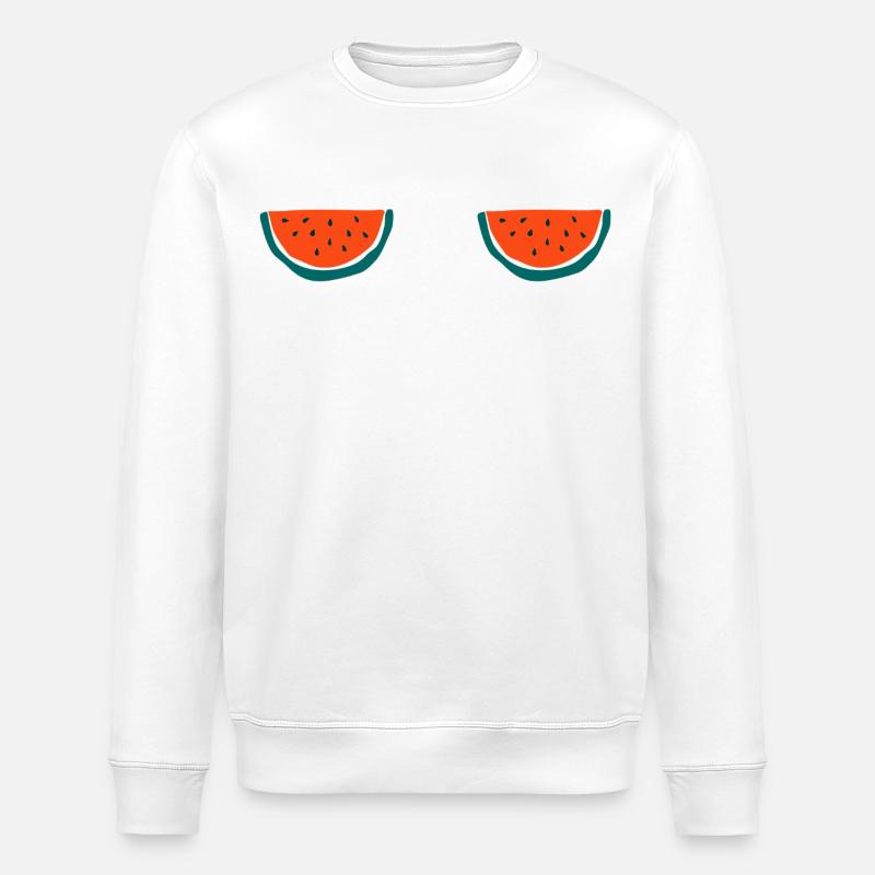 T-shirt pastèque - Sweat bio ROLLER Stanley/Stella Unisexe - blanc