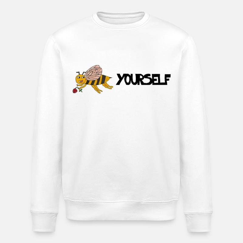 Abeille toi-même - Sweat bio ROLLER Stanley/Stella Unisexe - blanc