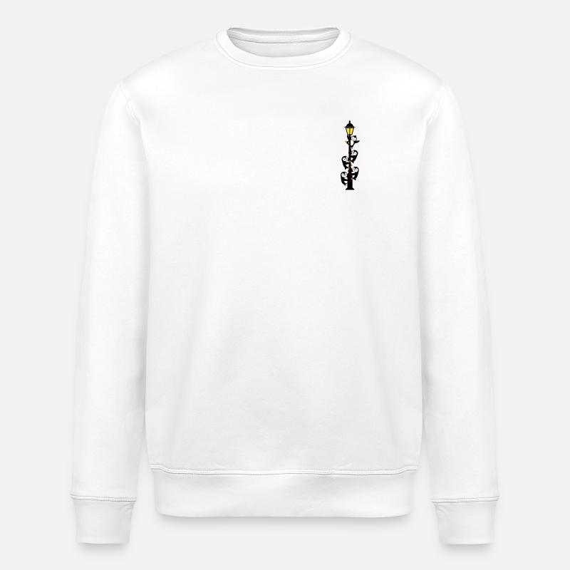 Pinguine um einen Laternenpfahl - Stanley/Stella Unisex Bio-Sweatshirt ROLLER - Weiß