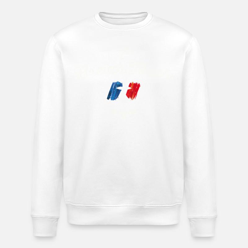 Breizh-Berührung - Stanley/Stella Unisex Bio-Sweatshirt ROLLER - Weiß