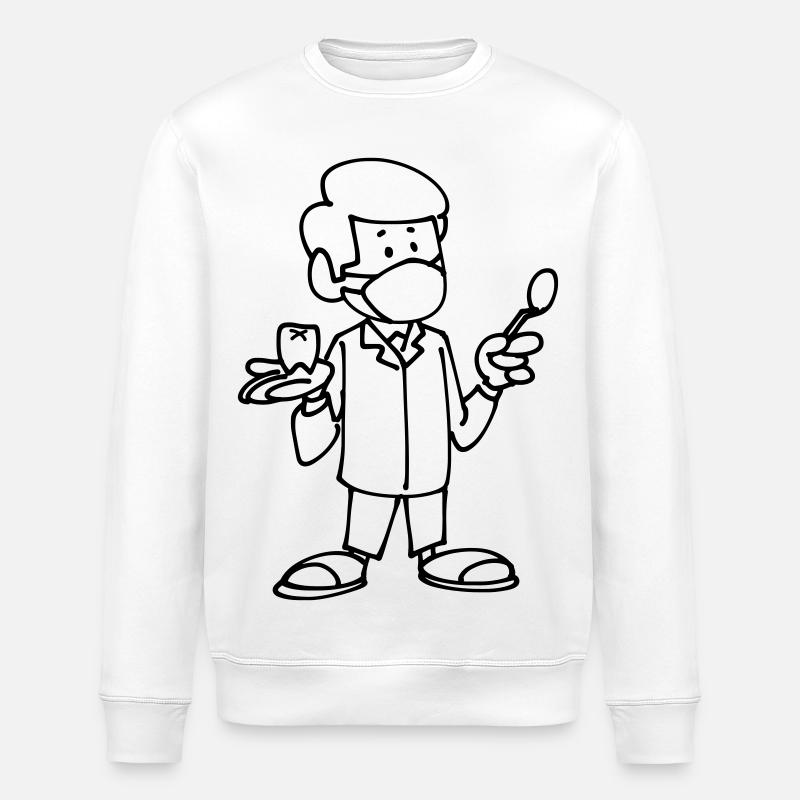 Dentiste - Sweat bio ROLLER Stanley/Stella Unisexe - blanc