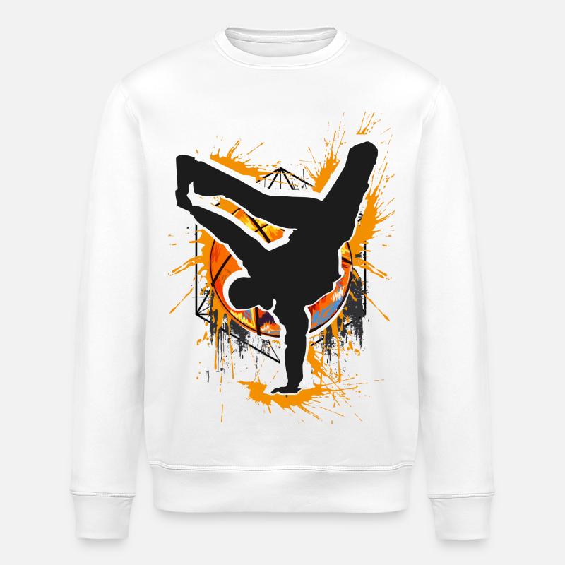 Breakdance - Breakdancer - Breakdancing - Bboy - Sweat bio ROLLER Stanley/Stella Unisexe - blanc