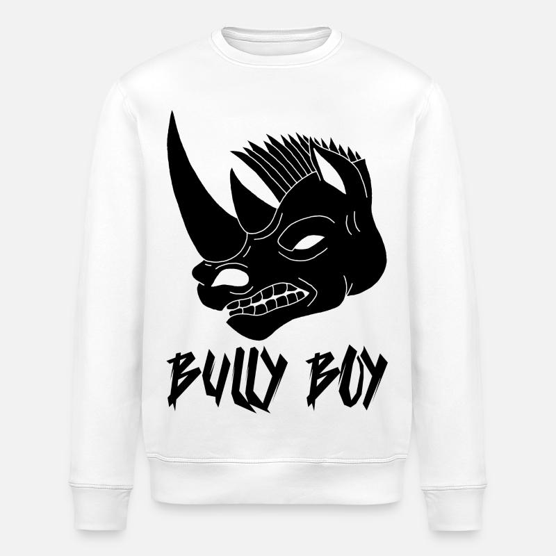 Spitzmaulnashornkopf - Stanley/Stella Unisex Bio-Sweatshirt ROLLER - Weiß