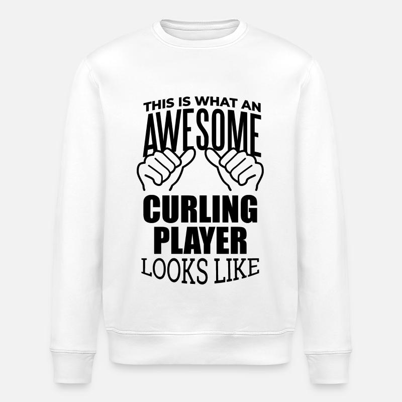 Curling - Stanley/Stella Unisex Bio-Sweatshirt ROLLER - Weiß