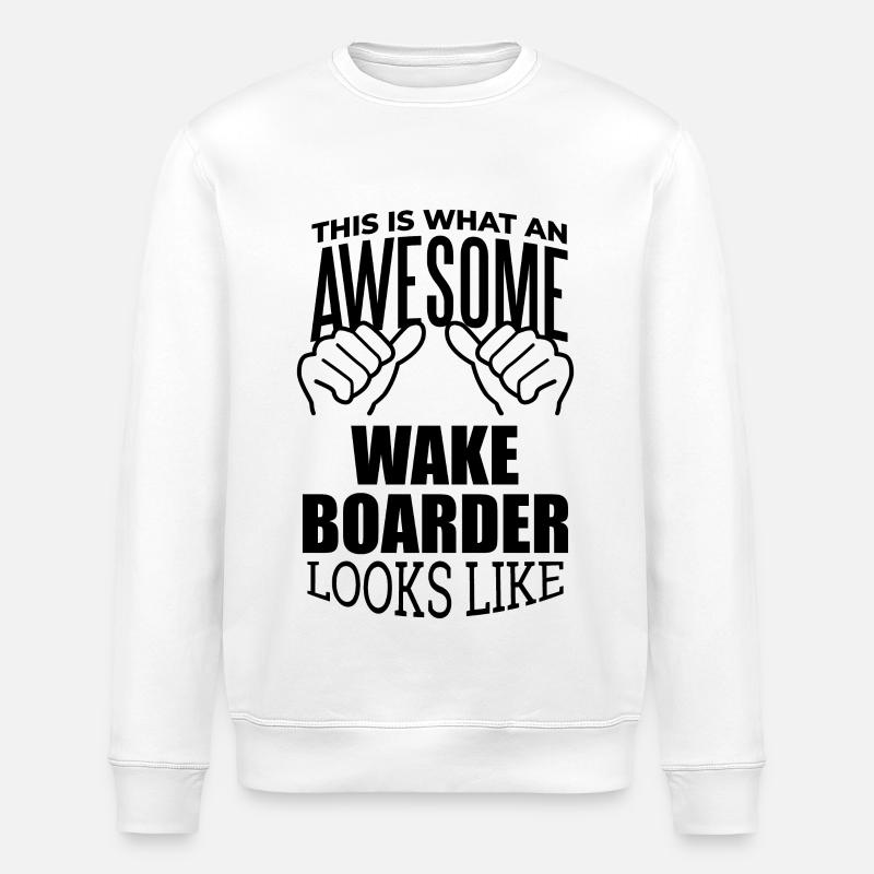 Wakeboard - Sweat bio ROLLER Stanley/Stella Unisexe - blanc