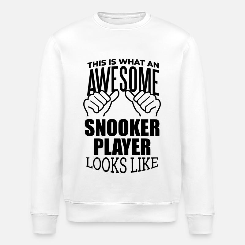Snooker - Stanley/Stella Unisex Bio-Sweatshirt ROLLER - Weiß