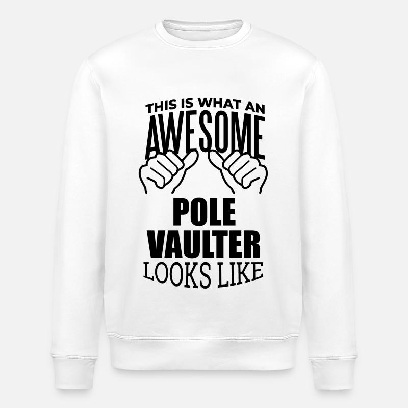 Stabhochsprung - Stanley/Stella Unisex Bio-Sweatshirt ROLLER - Weiß