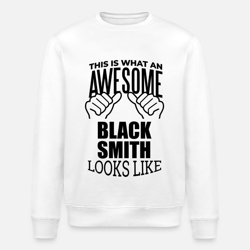 Blacksmith - Stanley/Stella ROLLER Unisex Organic Sweatshirt - white