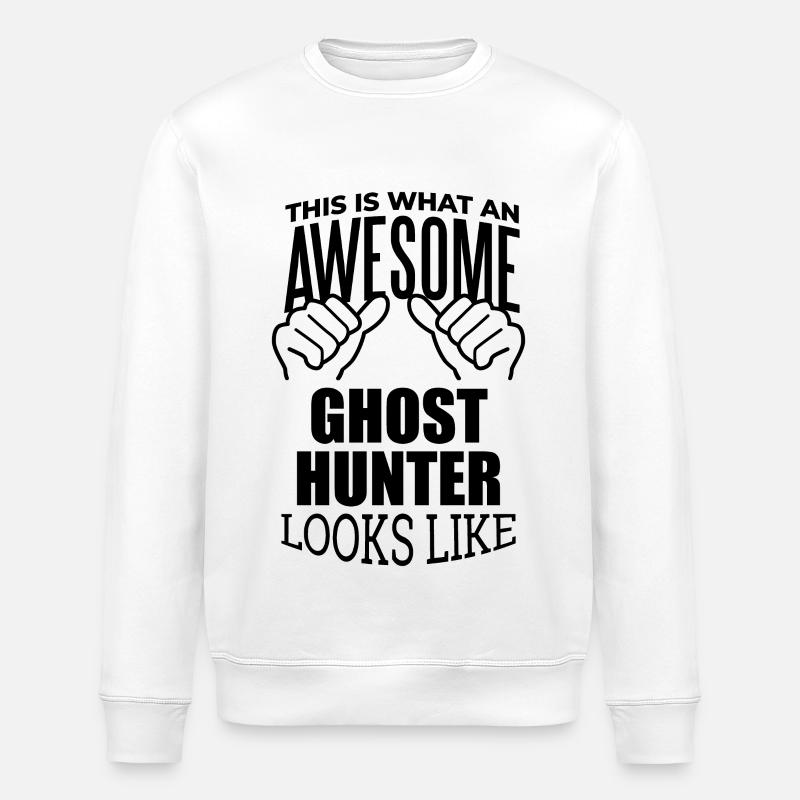 Ghost Hunter - Stanley/Stella ROLLER Unisex Organic Sweatshirt - white