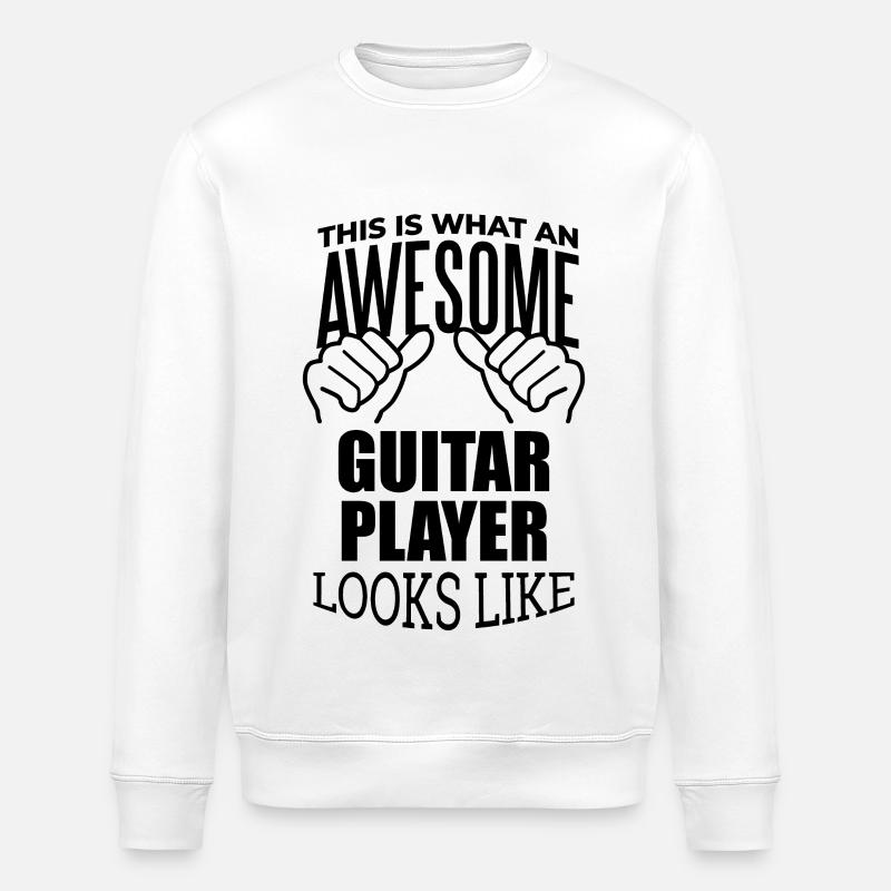 Gitarre - Stanley/Stella Unisex Bio-Sweatshirt ROLLER - Weiß
