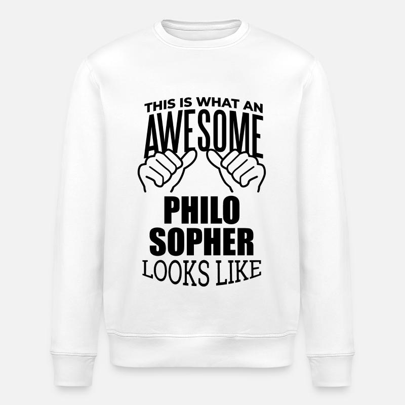 philosophe - Sweat bio ROLLER Stanley/Stella Unisexe - blanc