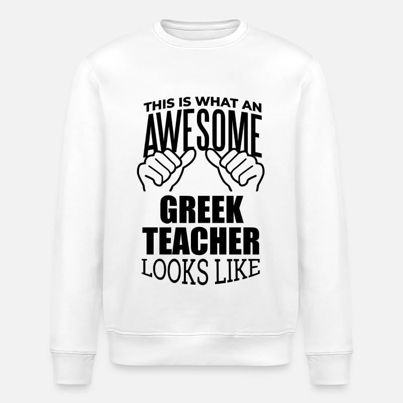 Grec - Sweat bio ROLLER Stanley/Stella Unisexe - blanc