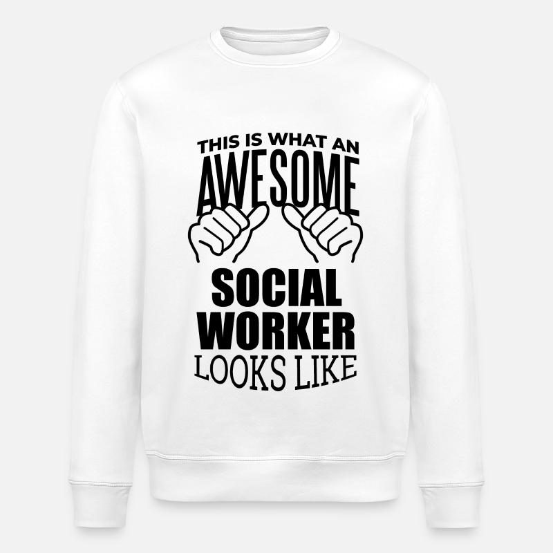 Sozialarbeiter - Stanley/Stella Unisex Bio-Sweatshirt ROLLER - Weiß