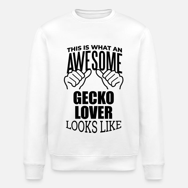 gecko - Sweat bio ROLLER Stanley/Stella Unisexe - blanc