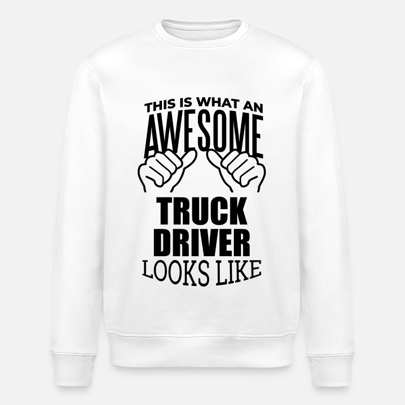 Lastwagenfahrer - Stanley/Stella Unisex Bio-Sweatshirt ROLLER - Weiß
